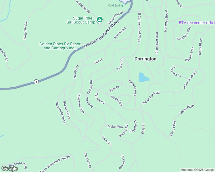map of restaurants, bars, coffee shops, grocery stores, and more near 2514 Karock Road in Arnold
