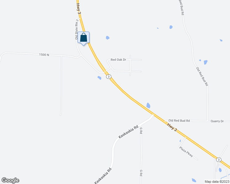 map of restaurants, bars, coffee shops, grocery stores, and more near 6337 N Illinois Route 3 in Waterloo