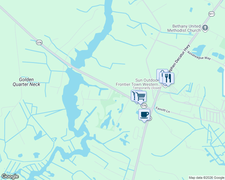 map of restaurants, bars, coffee shops, grocery stores, and more near 8425-8499 Raccoon Lane in Berlin