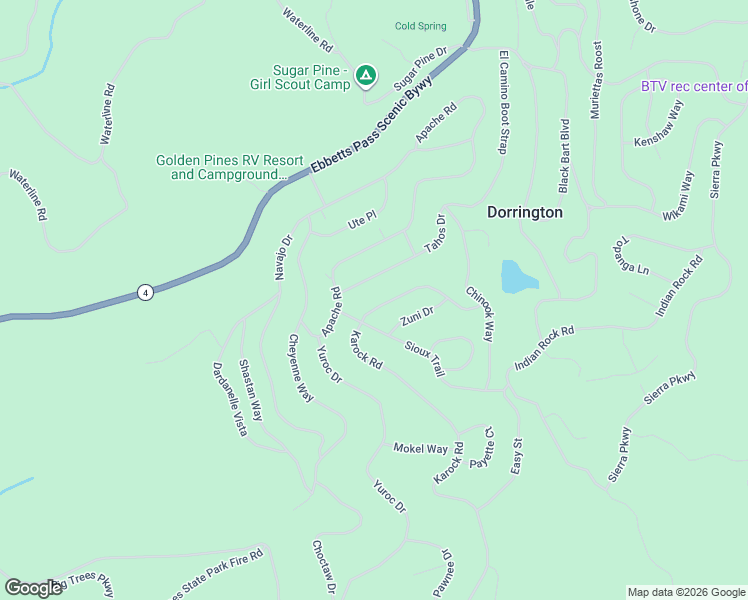 map of restaurants, bars, coffee shops, grocery stores, and more near 2514 Karock Road in Arnold