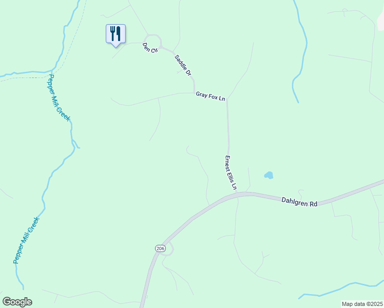 map of restaurants, bars, coffee shops, grocery stores, and more near 8755 Dahlgren Road in King George