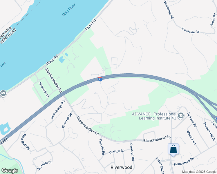 map of restaurants, bars, coffee shops, grocery stores, and more near 32 Poplar Hill Road in Louisville