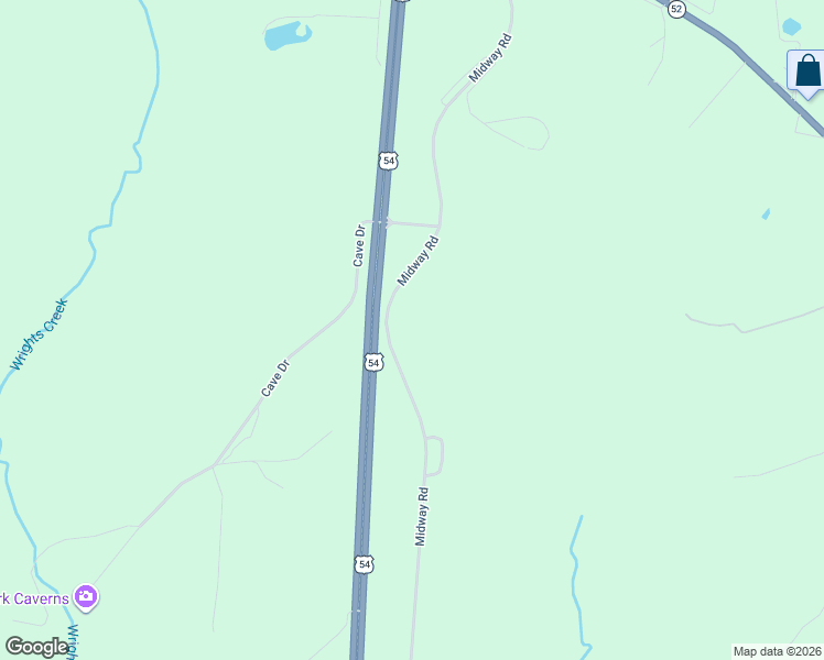 map of restaurants, bars, coffee shops, grocery stores, and more near 113 Midway Road in Eldon