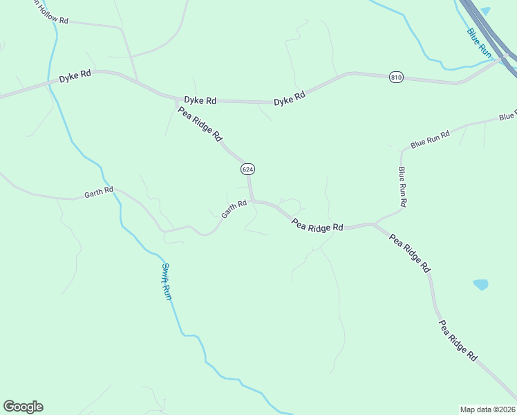 map of restaurants, bars, coffee shops, grocery stores, and more near 1385-1699 Pea Ridge Road in Stanardsville