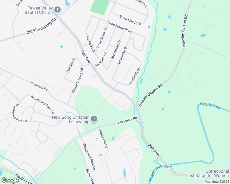 map of restaurants, bars, coffee shops, grocery stores, and more near 9100 Ash Avenue in Pewee Valley