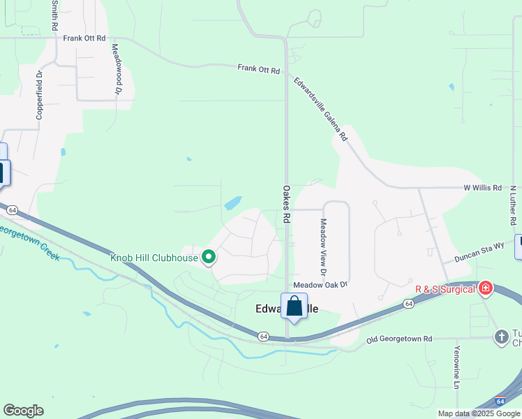map of restaurants, bars, coffee shops, grocery stores, and more near 8002 Crestview Lane in Floyd County