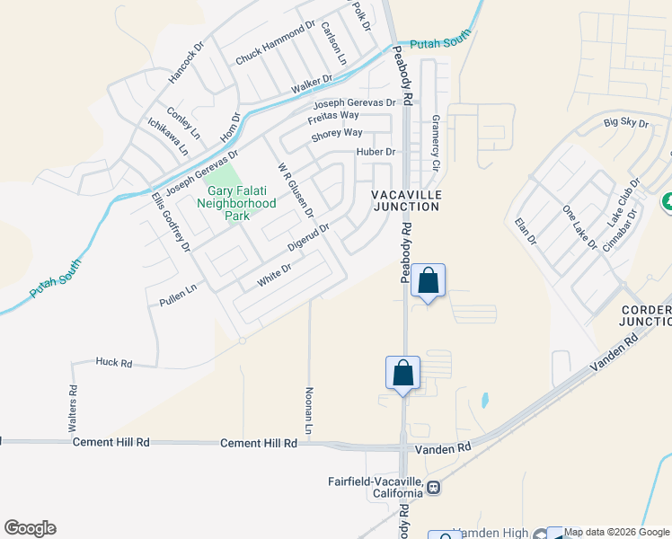 map of restaurants, bars, coffee shops, grocery stores, and more near 5006 Brown Lane in Fairfield