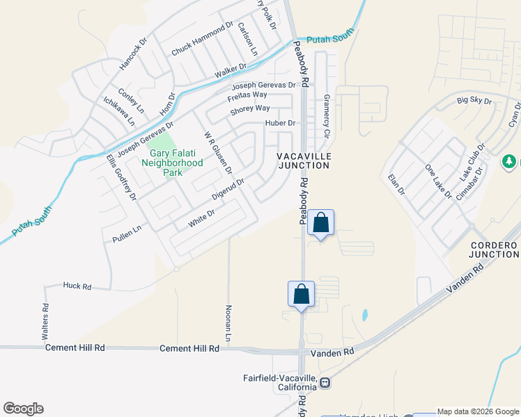 map of restaurants, bars, coffee shops, grocery stores, and more near 5006 Brown Lane in Fairfield