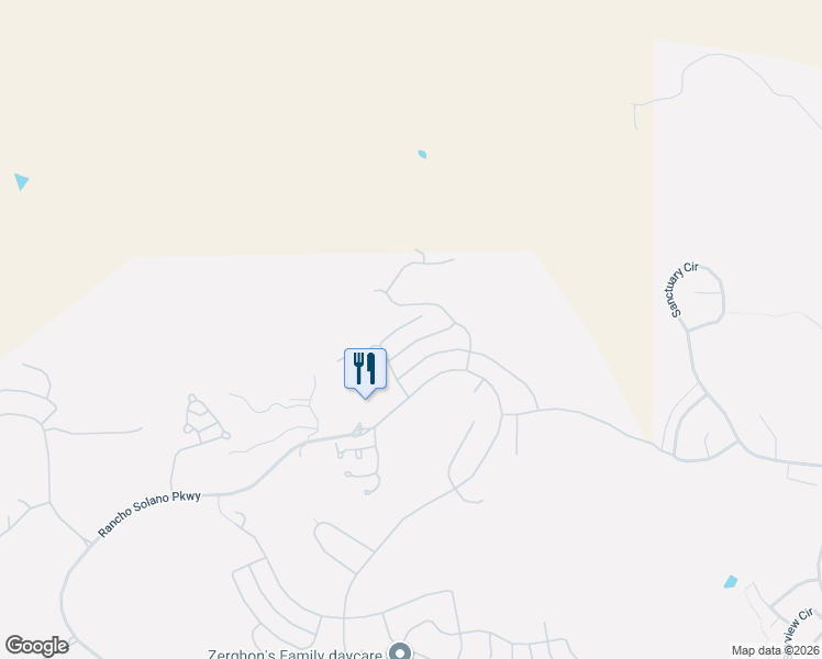 map of restaurants, bars, coffee shops, grocery stores, and more near 3245 Firestone Court in Fairfield