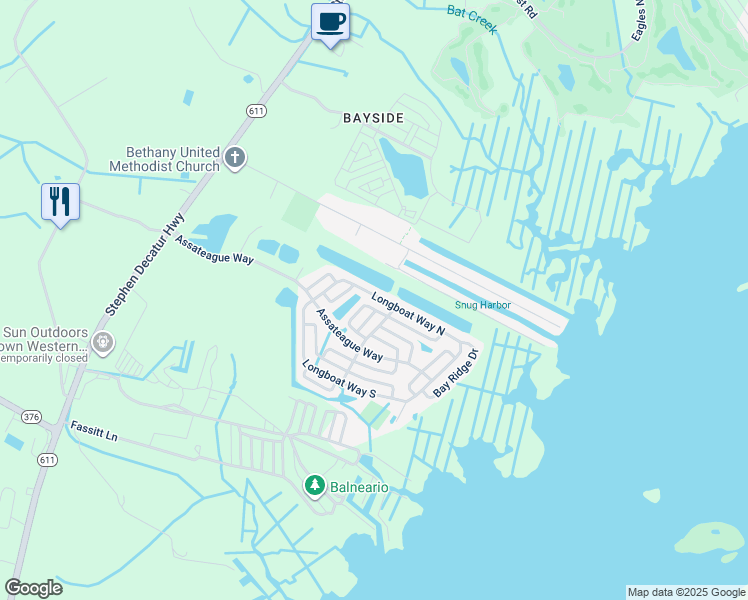 map of restaurants, bars, coffee shops, grocery stores, and more near 12406 Pegleg Way in Berlin