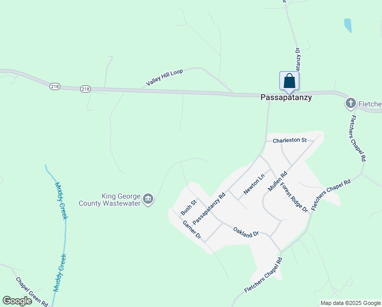 map of restaurants, bars, coffee shops, grocery stores, and more near 1139 French Court in King George