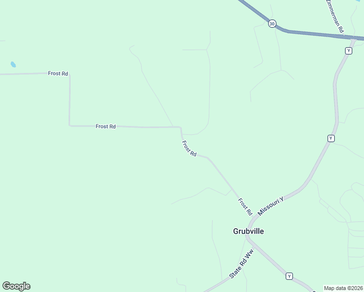 map of restaurants, bars, coffee shops, grocery stores, and more near 10648 Frost Road in Grubville