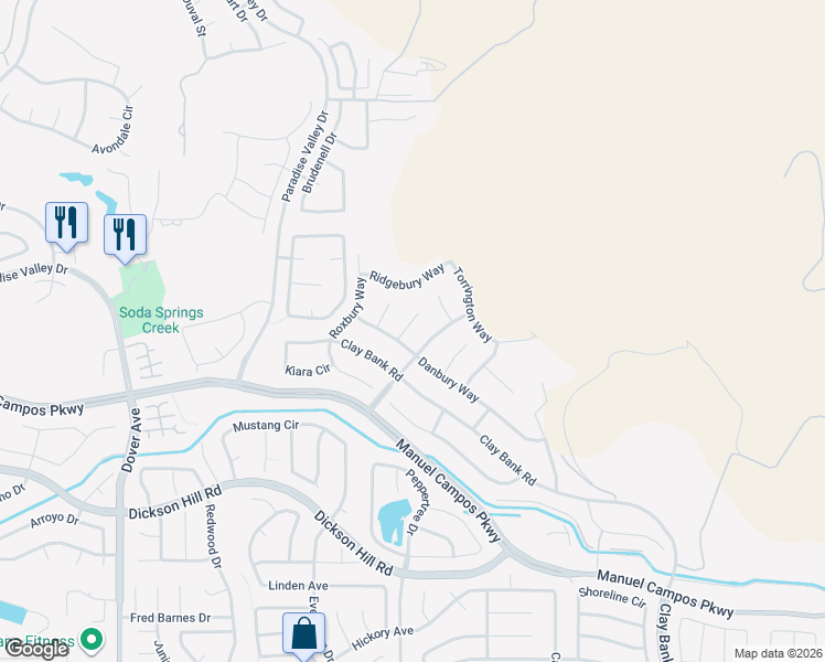 map of restaurants, bars, coffee shops, grocery stores, and more near 1830 Atwoodville Court in Fairfield