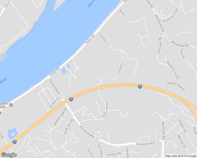map of restaurants, bars, coffee shops, grocery stores, and more near 21 Poplar Hill Rd in Louisville