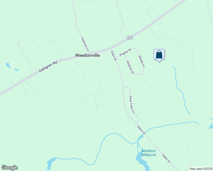 map of restaurants, bars, coffee shops, grocery stores, and more near 11086 Lee Street in King George