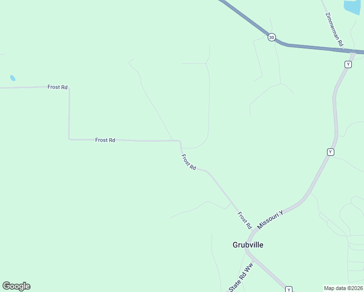 map of restaurants, bars, coffee shops, grocery stores, and more near 10648 Frost Road in Grubville