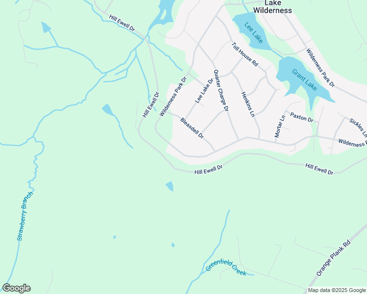 map of restaurants, bars, coffee shops, grocery stores, and more near 12518 Wilderness Park Drive in Spotsylvania