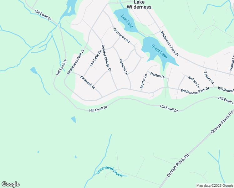 map of restaurants, bars, coffee shops, grocery stores, and more near 12611 Wilderness Park Drive in Spotsylvania