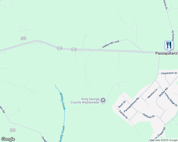 map of restaurants, bars, coffee shops, grocery stores, and more near 8401 Summerbeam Drive in King George