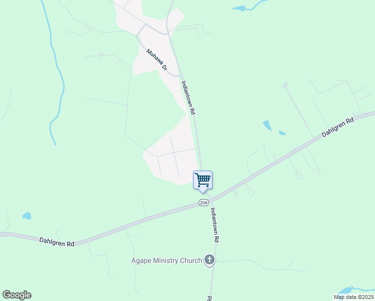 map of restaurants, bars, coffee shops, grocery stores, and more near 9638 Michael Dr in King George