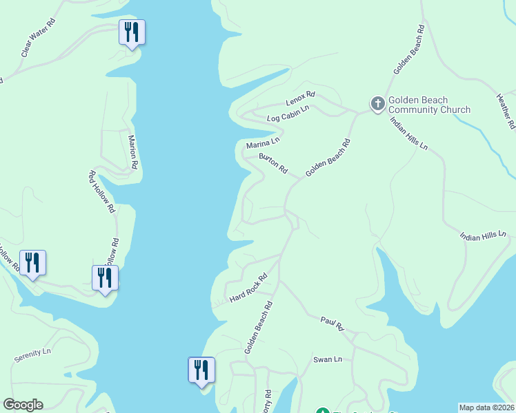 map of restaurants, bars, coffee shops, grocery stores, and more near Edgewater Drive in Barnett