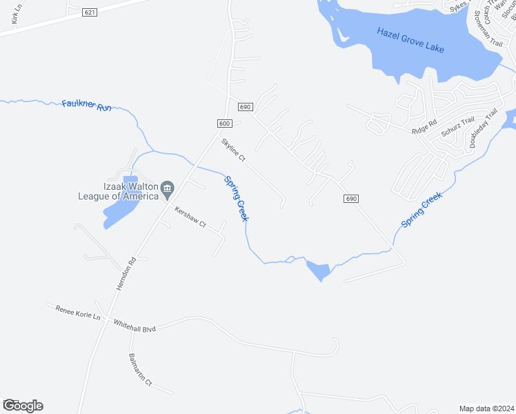 map of restaurants, bars, coffee shops, grocery stores, and more near 9920 Skyline Court in Spotsylvania