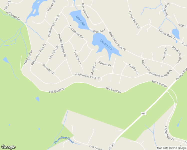 map of restaurants, bars, coffee shops, grocery stores, and more near 12900 Wilderness Park Drive in Spotsylvania