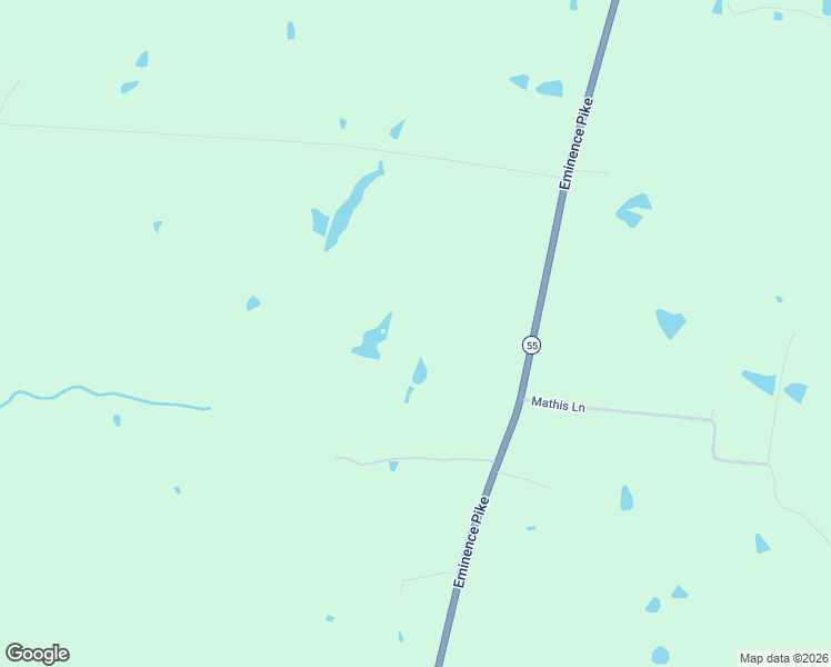 map of restaurants, bars, coffee shops, grocery stores, and more near 5976 Eminence Pike in Shelbyville