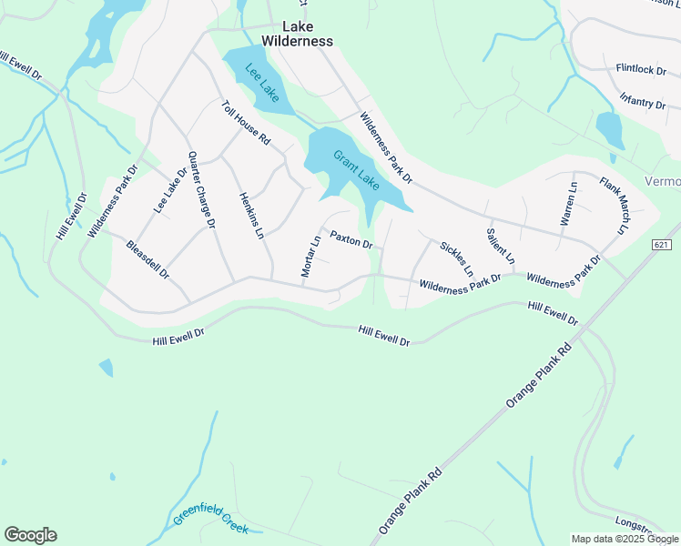 map of restaurants, bars, coffee shops, grocery stores, and more near 13002 Wilderness Park Drive in Spotsylvania