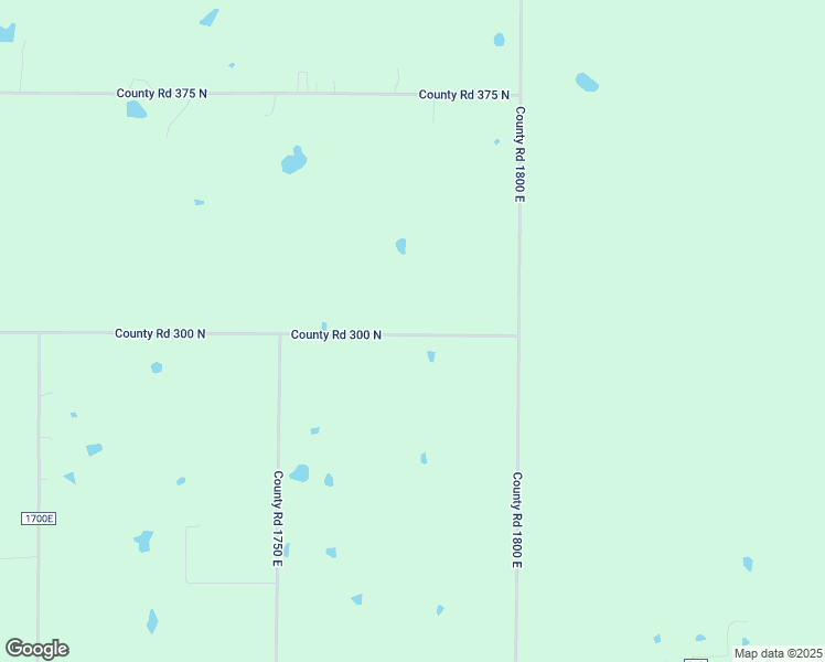 map of restaurants, bars, coffee shops, grocery stores, and more near 1777 County Road 300 North in Fairfield