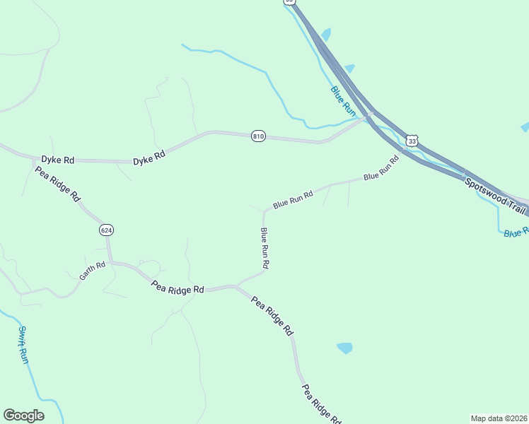 map of restaurants, bars, coffee shops, grocery stores, and more near 379 Blue Run Road in Stanardsville