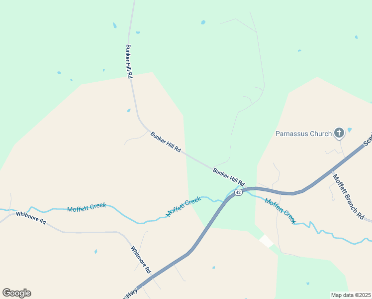 map of restaurants, bars, coffee shops, grocery stores, and more near 139 Bunker Hill Road in Mount Solon