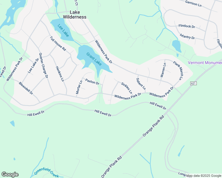 map of restaurants, bars, coffee shops, grocery stores, and more near 12402 Mueller Lane in Spotsylvania