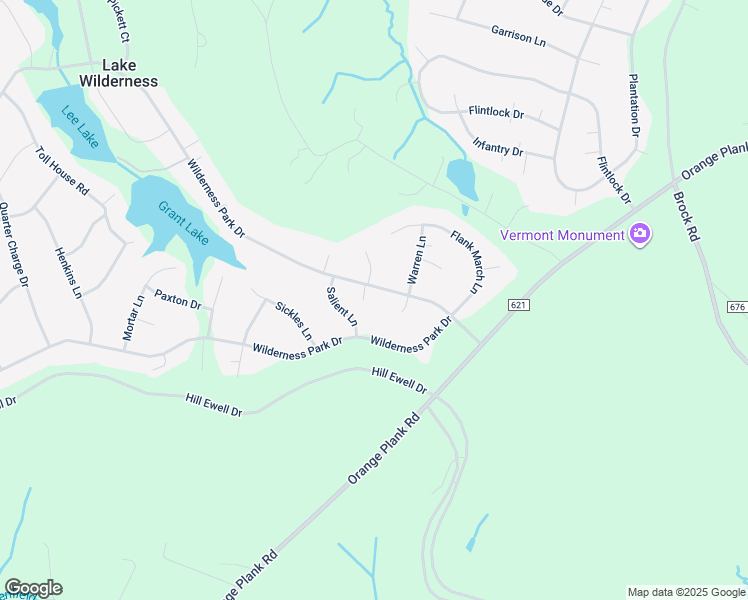 map of restaurants, bars, coffee shops, grocery stores, and more near 11306 Wilderness Park Drive in Spotsylvania