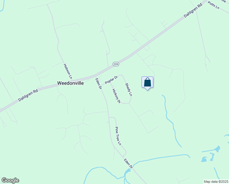 map of restaurants, bars, coffee shops, grocery stores, and more near 8251 Hickory Drive in King George