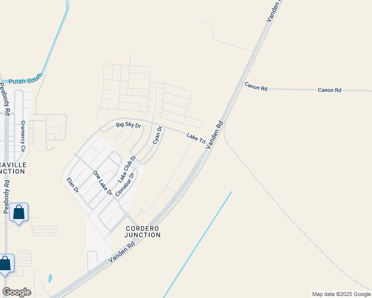 map of restaurants, bars, coffee shops, grocery stores, and more near 2429 Waterside Drive in Fairfield