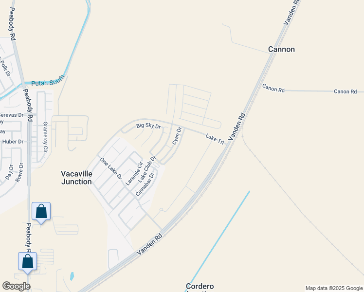 map of restaurants, bars, coffee shops, grocery stores, and more near 2440 Shore Vista in Fairfield