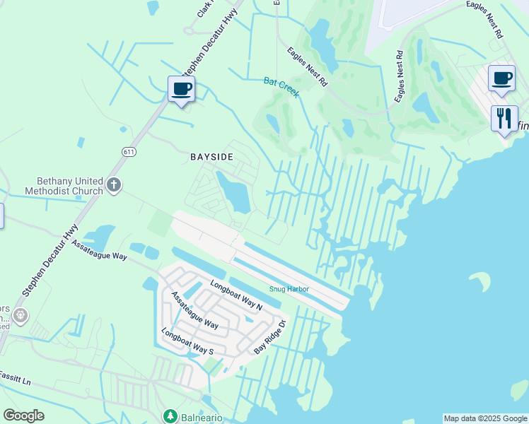 map of restaurants, bars, coffee shops, grocery stores, and more near 12359 Hidden Bay Drive in Berlin