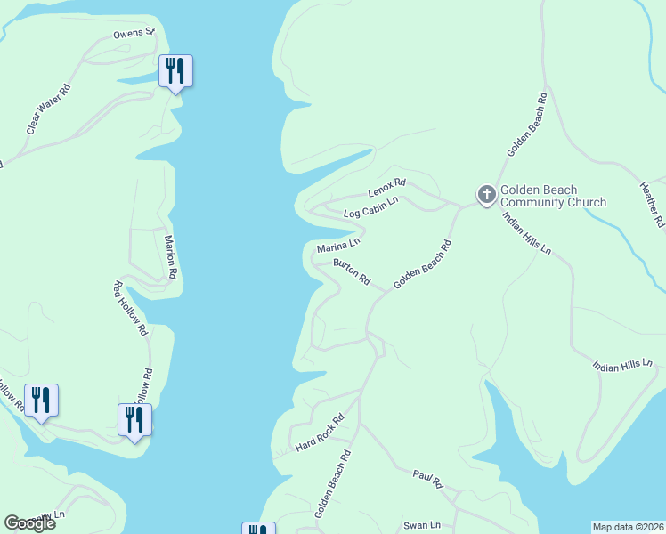 map of restaurants, bars, coffee shops, grocery stores, and more near 26651-26699 Burton Rd in Barnett