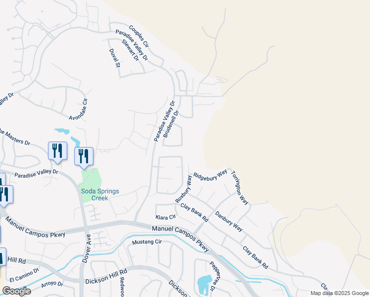 map of restaurants, bars, coffee shops, grocery stores, and more near 1718 River Oaks Circle in Fairfield