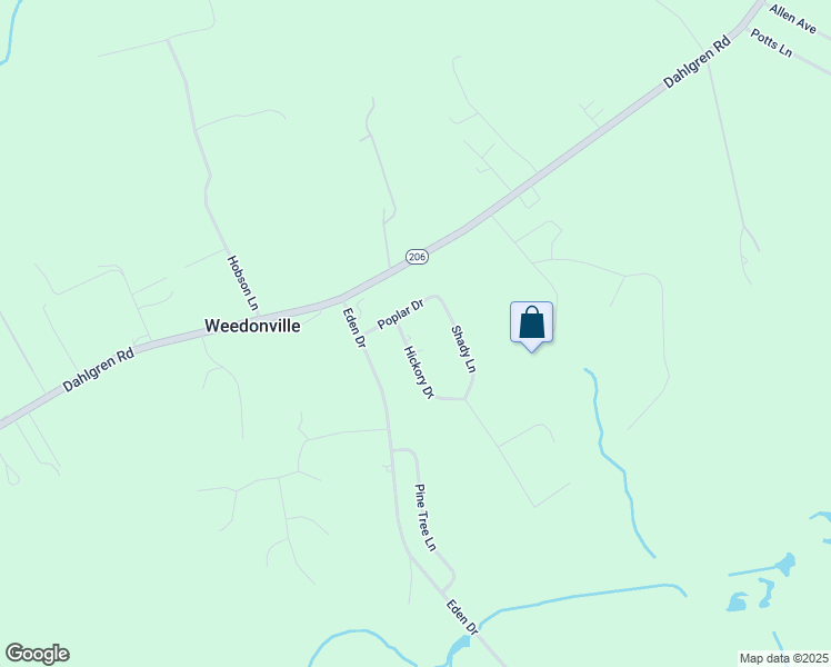 map of restaurants, bars, coffee shops, grocery stores, and more near 8237 Hickory Drive in King George