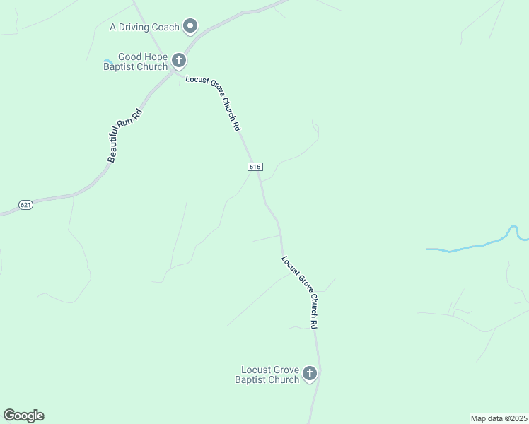 map of restaurants, bars, coffee shops, grocery stores, and more near 2577 Locust Grove Church Road in Orange