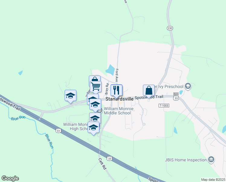 52 Village Road, Stanardsville VA Walk Score