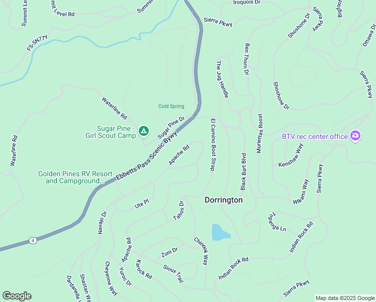 map of restaurants, bars, coffee shops, grocery stores, and more near 3112 Apache Road in Arnold