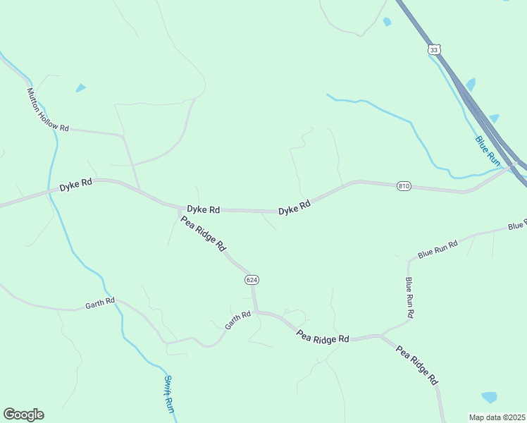 map of restaurants, bars, coffee shops, grocery stores, and more near 14171 Dyke Road in Stanardsville