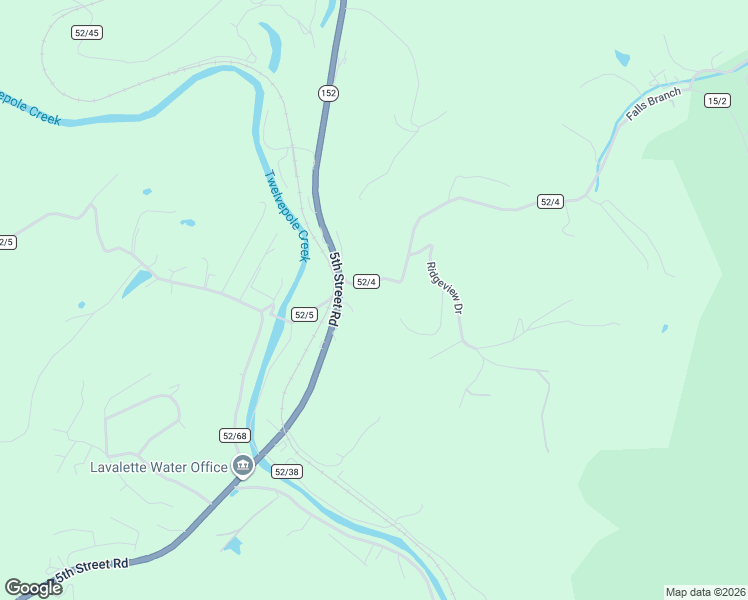 map of restaurants, bars, coffee shops, grocery stores, and more near 5212 Highway 152 in Lavalette