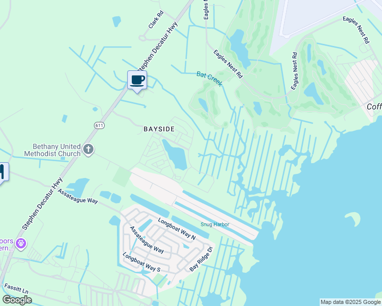 map of restaurants, bars, coffee shops, grocery stores, and more near 12347 Hidden Bay Drive in Berlin