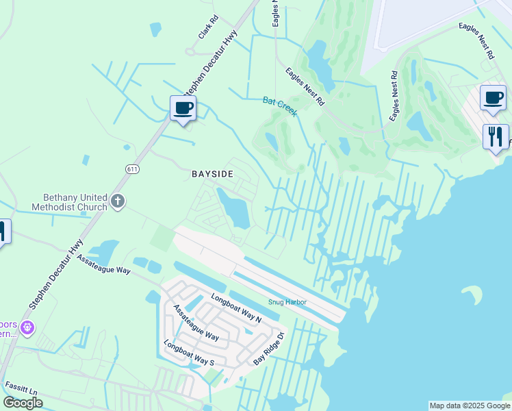 map of restaurants, bars, coffee shops, grocery stores, and more near 12347 Hidden Bay Drive in Berlin