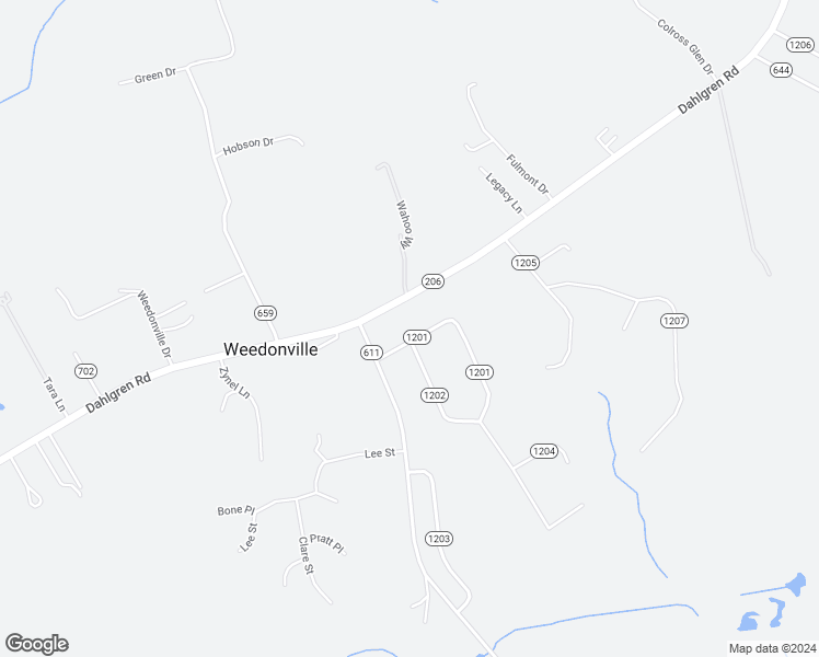 map of restaurants, bars, coffee shops, grocery stores, and more near 11125 Poplar Drive in King George