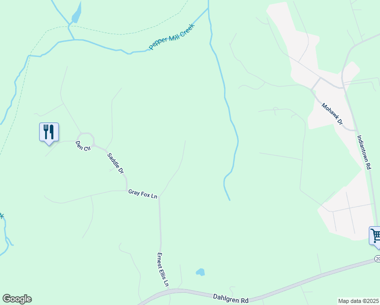 map of restaurants, bars, coffee shops, grocery stores, and more near 8311 Daisy Lane in King George